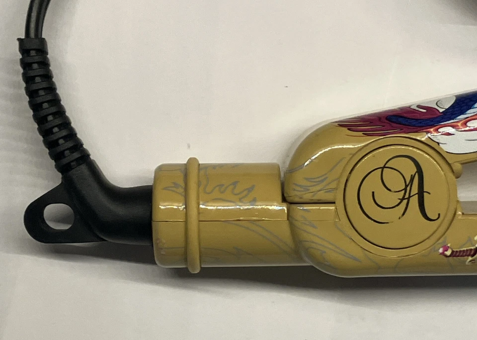 Raro Leangelique Cerámica Plana Hierro 1" Placas Modelo MHS0002 Tatuaje Foto 4 de 4