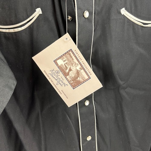 Neu mit Etikett Tru-West Rockmount Ranch Wear Buffalo Westernhemd bestickt schwarz Gr. M - Bild 11 von 14