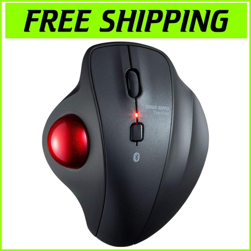 Compact Bluetooth Trackball Mouse - Ergonomic Design with Adjustable DPI Levels