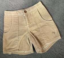 Vintage 1970s 80s OP Corduroy Shorts, Surf Skate, Tan, 24 Waist, Deep Pocket