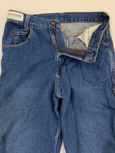 Pantalones de mezclilla de trabajo Reed duraderos de doble nudo 28 cintura x 34 entrepierna uniforme industrial #B10 - Imagen 6 de 7