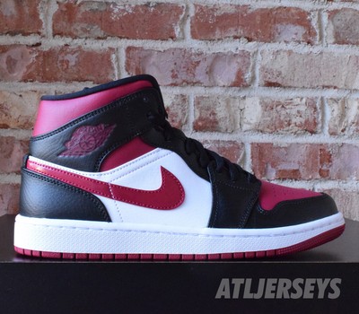 air jordan 1 mid bred toe gs