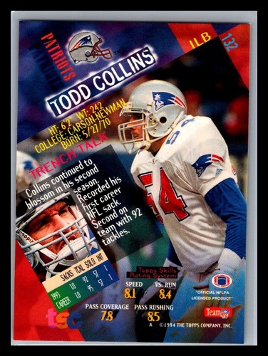 1994 Topps Stadium Club Football # 1 - 210 - Pick Your Card! - Picture 264 of 420