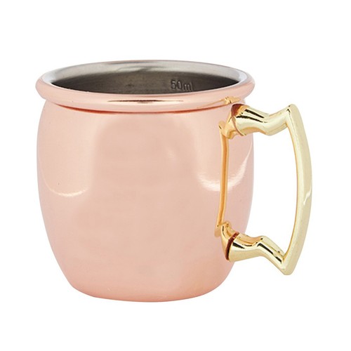 Kupfer gebogen Jigger Becher Cocktail Spirituose Maß gefüttert bei 10, 25, 35 & 50 ml - Bild 5 von 12