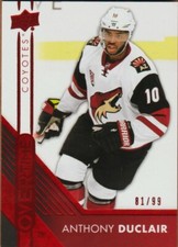 ANTHONY DUCLAIR 16-17 OVERTIME RED FOIL /99 SP # 144 UPPER DECK HOCKEY 2016-17