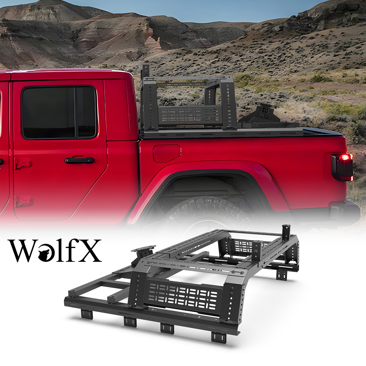 Modular Sport Bar Truck Bed Chase Rack Roll Bar For 2001-2025 Nissan Frontier