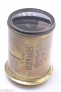 Objectif De Photo Ancien Hermagis Petzval N°17309 - F=360mm - Laiton