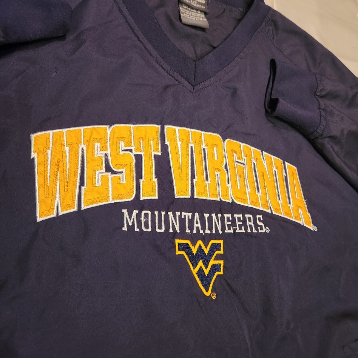 Vintage WVU Coachs Jacket Men L Mountaineers West Virginia