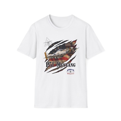Camiseta doble unisex American Warbirds P51 Mustang triple mezcla - Imagen 5 de 24
