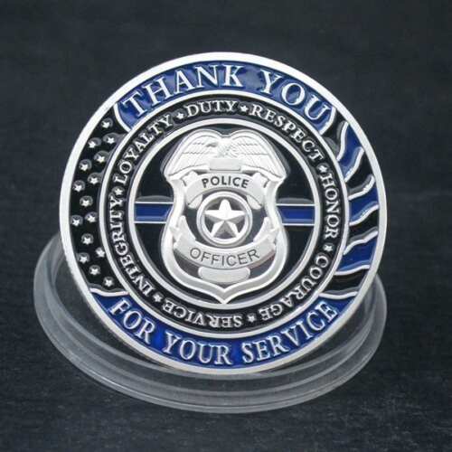 10pc God Bless The Police Challenge Coin Thank You for Your Service Appreciation - Picture 4 of 7