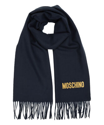 Moschino sciarpa donna 03211M2780013 blu Blue lana stola