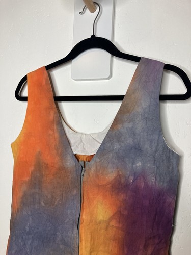 Vestido de verano hecho a mano Dye Peace Love 5-6 años - Imagen 8 de 16