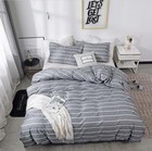 3D Grey Stripes ZHUB572 Bed Pillowcases Quilt Duvet Cover Queen King Zoe