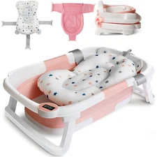 25x17inches Foldable Baby Bath Infant Portable Shower Bathtub 0-18month