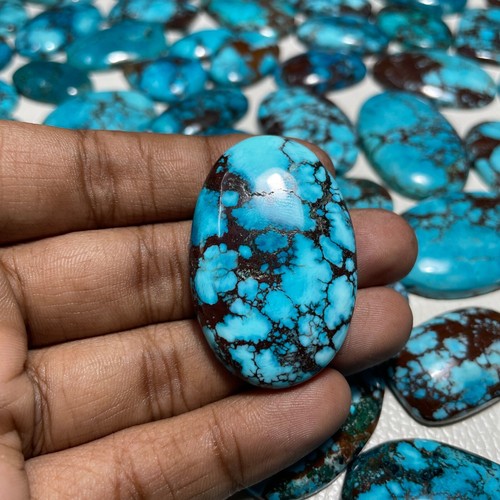 Magnesite naturale turchese pietra preziosa di design sfusa per fornitura gioielli cabochon - Foto 4 di 5