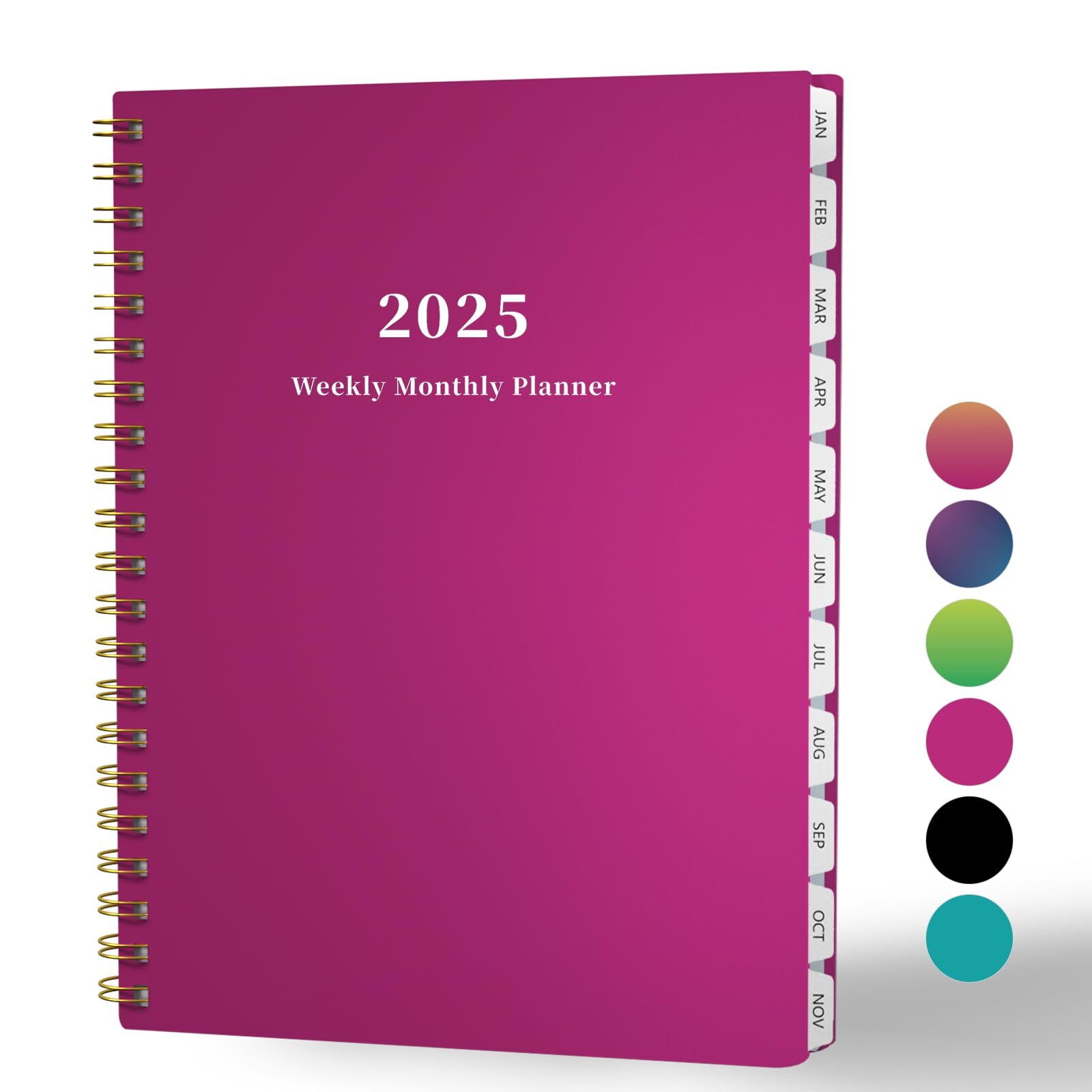Ymumuda 2025 Planner Weekly Monthly JAN.2025 to DEC.2025 12 Months 8.5