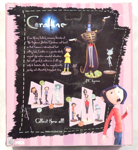 CORALINE 2008 NUEVO Set A - Cuatro Figuras PVC Sr. Bobinsky, Ghost Boy, Cat NECA - Imagen 2 de 6