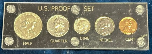 👀 1955 U.S. Proof Set Hard Plastic Holder 👀 - 第 1/4 張圖片