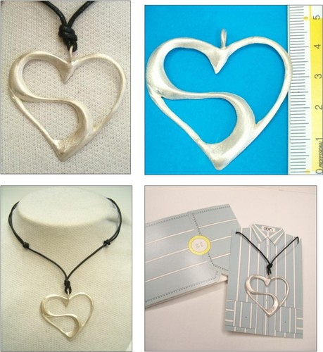 Ciondolo CUORE con INIZIALE in Argento 925 - Pendente Lettera Alfabeto Girocollo - Imagen 15 de 17