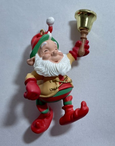 HALLMARK GLOCKENTRAGENDE ELFE 2000 WEIHNACHTSCLUB GEDENKEN ORNAMENTE - Bild 3 von 6