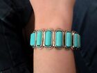 Cuff Bracelet - Turquoise Stone - Custom Made