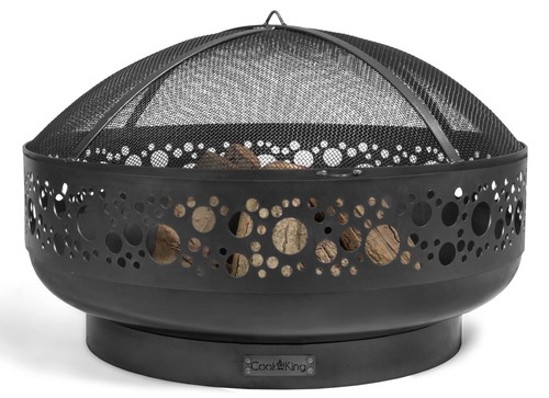 Feuerschale BOSTON 80 cm Feuerstelle Grill BBQ Feuerkorb Stahl Feuerwanne Garten - Bild 10 von 23