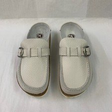 Birkenstock New w/ Box Buckley White Natural Leather Narrow Width Select Size