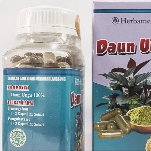 DAUN UNGU Powder Caps Natural Organic Herb Spices Fresh Pure Hygienic Premium - Picture 3 of 8