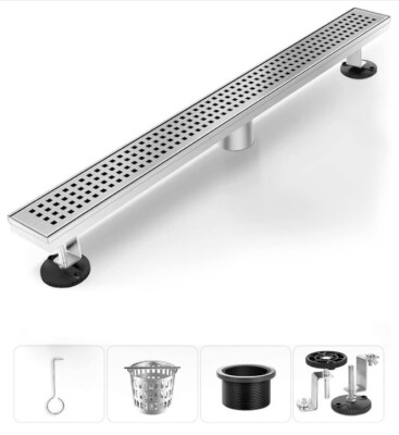 32 INCH LINEAR SHOWER DRAIN STINLESS STEEL