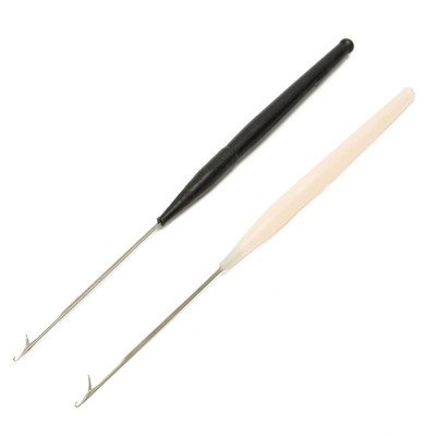 Crochet Hook Latch Lock Micro Hair Needle Rug Making Knitting Interlock PINK GRE