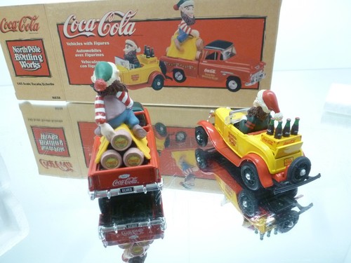 ERTL H838 VEHICLES WITH FIGURES COCA COLA CHRISTMAS ELVES -1:43?- GOOD IN BOX - Picture 5 of 8