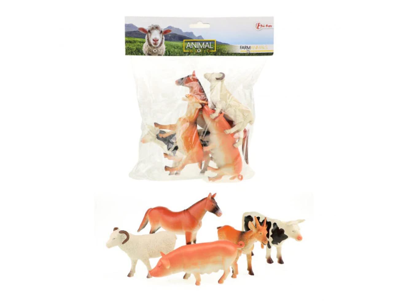 Игровой набор Toi-Toys Сельскохозяйственные животные 5 предметов 3890₽