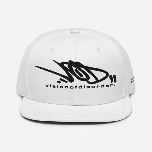 V.O.D. Vision of Disorder Blackout Logo 3D Puff Embroidered Snapback Hat - Picture 5 of 7