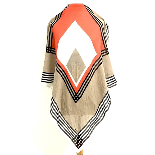 MEXX CHECK BEIGE COTTON scarf 56/40 in #A56 - Picture 2 of 4