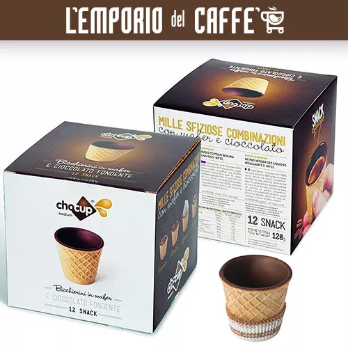 24 Chocup Medi Foodrink Bicchieri Wafer con Cioccolato da 60cc per Caffè e Altro - Imagen 1 de 6