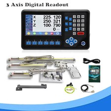 3 Axis DRO Bridgeport Milling Machine High Accuracy 6''x12''x24'' Linear Scales