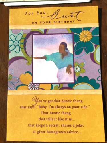 Afroamerikanische Mahagoni-Marke ALLES GLÜCKLICHE GEBURTSTAG Karten für TANTE, meine TANTE 208AA - Bild 8 von 11