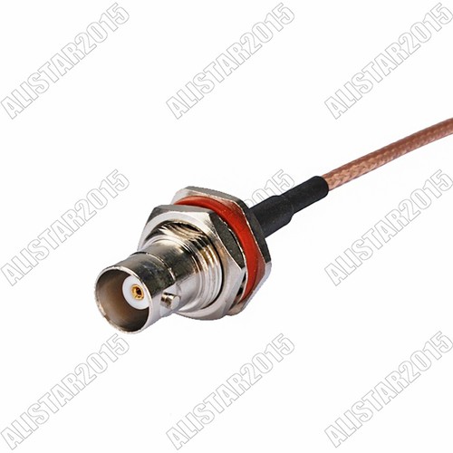 3FT BNC Female Bulkhead to BNC Male Right Angle Connector RF Adaper Cable RG316 - Picture 2 of 3