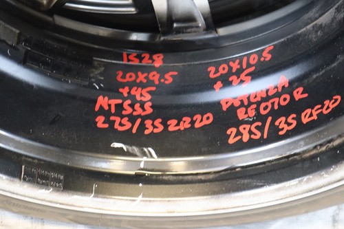 2009 2010 NISSAN GT-R GTR R35 VR38 OEM 20X9.5 20X10.5 WHEELS RIMS 20” #1528 - Picture 8 of 8