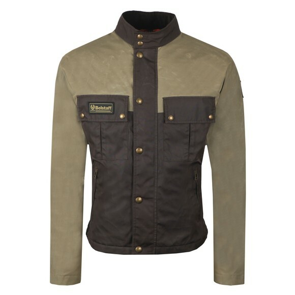Belstaff Womens Jacket Biker Tar And Fallow Brown 8UK IT40 Instructor RRP £399