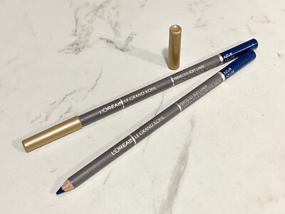 2X Loreal Le Grand Kohl Perfectly Soft Liner ~ Azur/ Azure blue full size