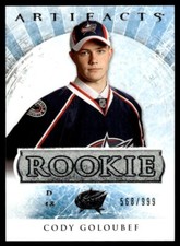 2012-13 Upper Deck Artifacts Cody Goloubef Rookie 568/999 Columbus Blue Jackets