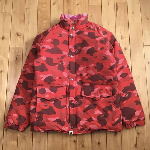Reversible BAPE Puffer Down Jacket Pink camo Red camo NIGO A Bathing Ape Size M - Picture 4 of 9