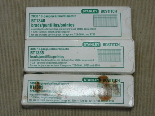 Bostitch 18-Gauge Brad Nails BT1309 1" - BT1335 1 3/8" - BT1340 1 9/16" Lot 'I' - Picture 2 of 7