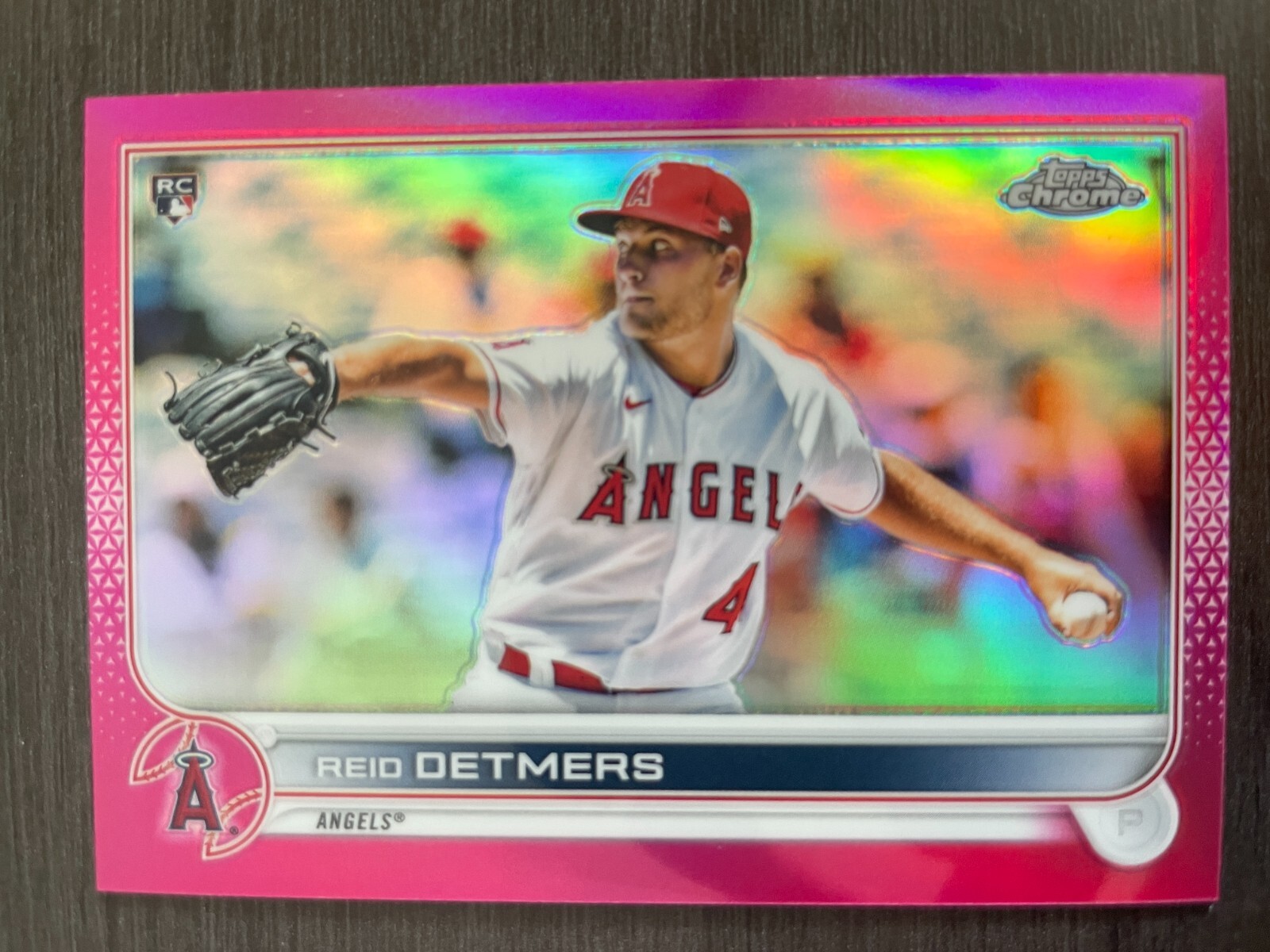 2022 Topps Chrome Reid Detmers RC #79 Rookie Magenta Refractor serial /399