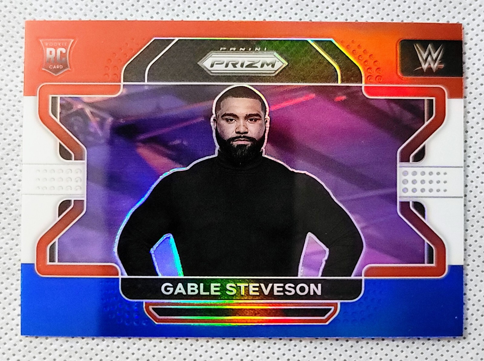 GABLE STEVESON 2022 Panini Prizm WWE Red White Blue Prizm RWB Rookie RC #23