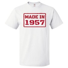 69th Birthday Gift For 69 Year Old Made In 1957 T Shirt