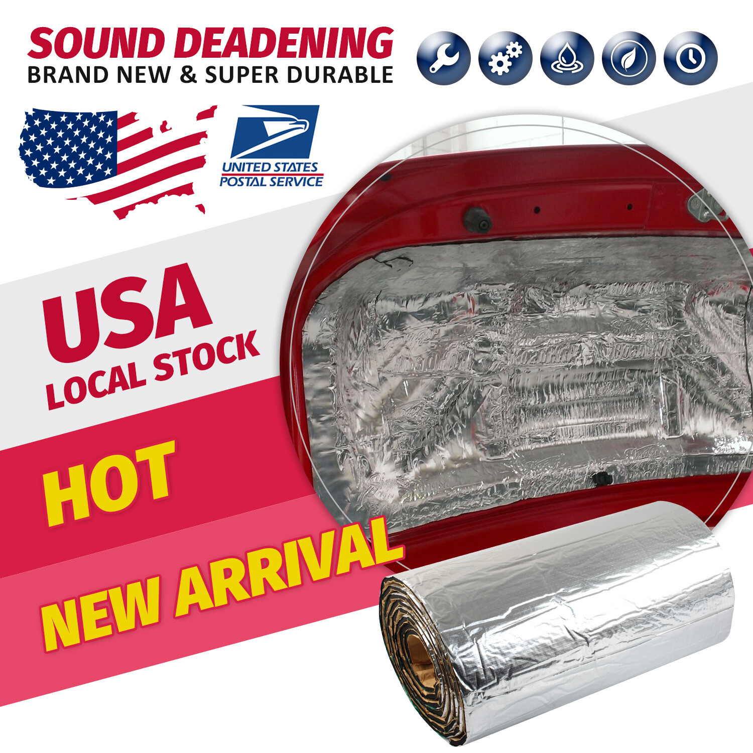 Heat Noise Shield Sound Deadener Car&Home Roof Insulation Thermal Deadening Mat