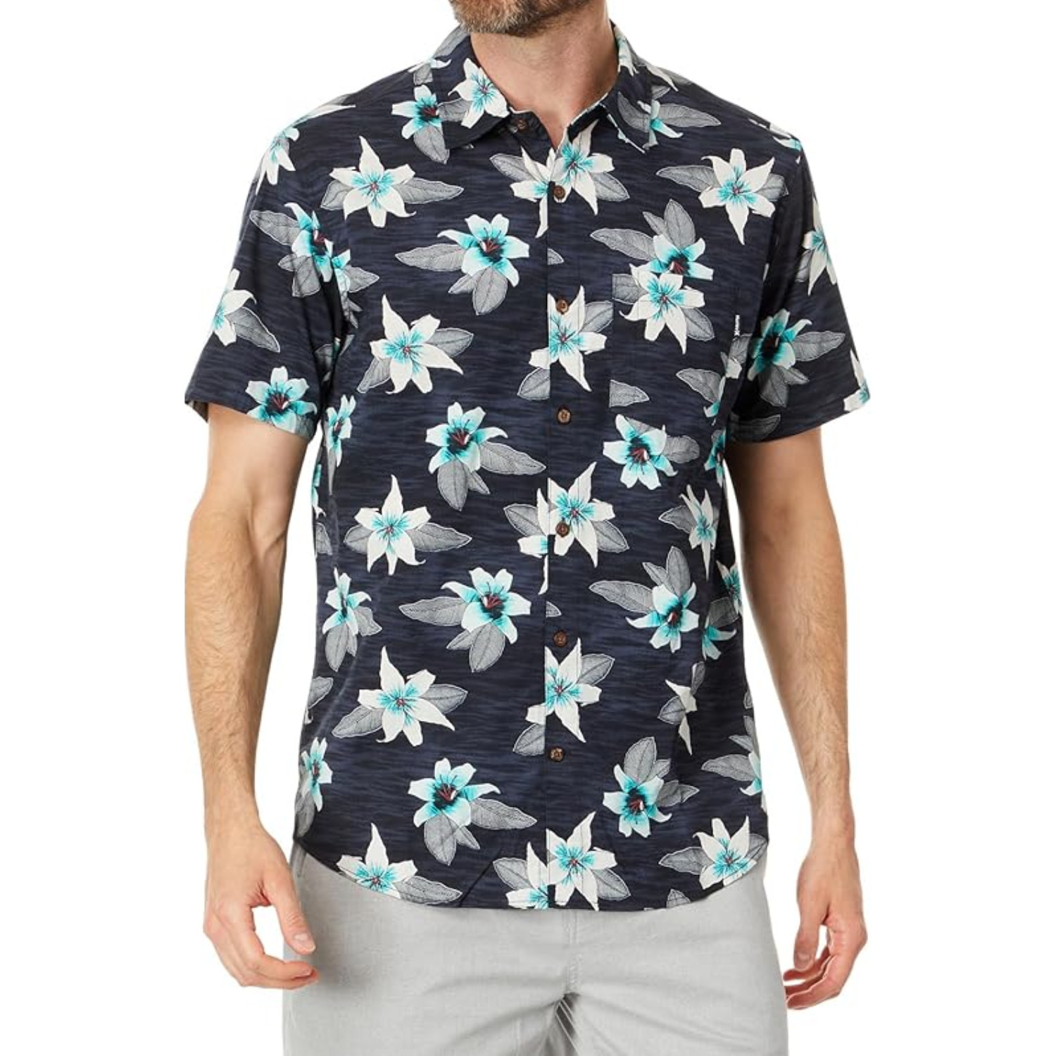 Футболка Hurley One -Only Herren Lido Stretch Kurzarm-L 9390₽