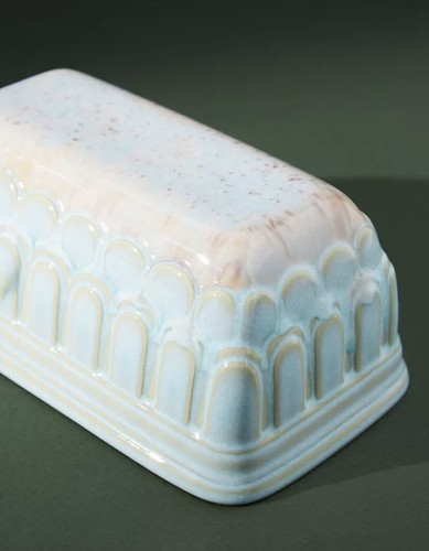 NEW ANTHROPOLOGIE LOAF PAN BAKING DISH GRATIN HANDCRAFTED IN PORTUGAL RETRO LOOK - Picture 6 of 8